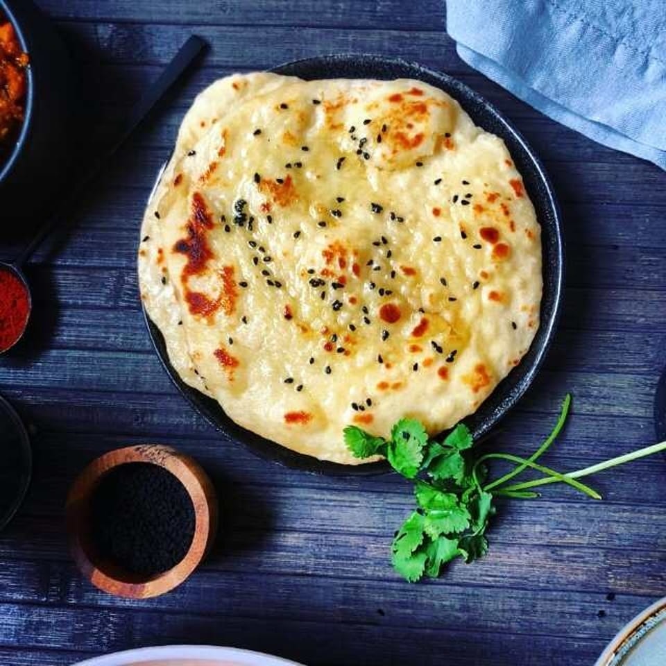 Savor our butter naan